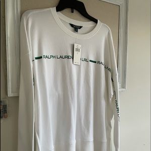 White Lauren sporty sweat shirt